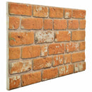 vidaXL Fali panelek 10 pcs Tégla 100 x 50 cm EPS Hab