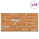vidaXL Fali panelek 10 pcs Tégla 100 x 50 cm EPS Hab