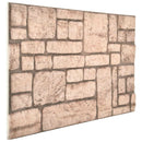 vidaXL Fali panelek 10 pcs Bézs 100 x 50 cm EPS Hab