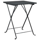 vidaXL fekete összecsukható polyrattan bisztróasztal 55 x 54 x 71 cm