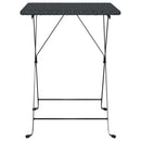 vidaXL fekete összecsukható polyrattan bisztróasztal 55 x 54 x 71 cm