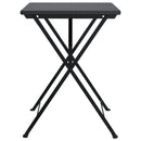 vidaXL fekete összecsukható polyrattan bisztróasztal 55 x 54 x 71 cm