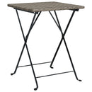 vidaXL szürke összecsukható polyrattan bisztróasztal 55 x 54 x 71 cm