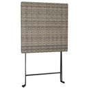 vidaXL szürke összecsukható polyrattan bisztróasztal 55 x 54 x 71 cm