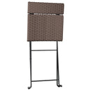 vidaXL 2 db barna polyrattan összecsukható bisztrószék