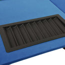 vidaXL 10-személyes kék pókerasztal zsetontálcával 160 x 80 x 75 cm