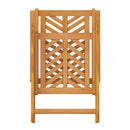 vidaXL 2 db tömör akácfa dönthető kerti szék