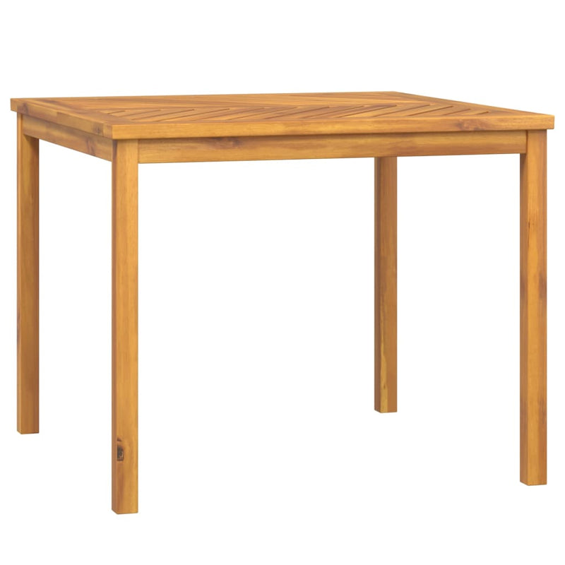 vidaXL tömör akácfa kerti étkezőasztal 90 x 90 x 74 cm