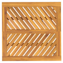 vidaXL tömör akácfa kerti étkezőasztal 90 x 90 x 74 cm