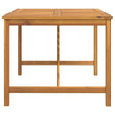 vidaXL tömör akácfa kerti étkezőasztal 150 x 90 x 74 cm