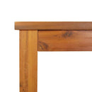 vidaXL tömör akácfa kerti étkezőasztal 150 x 90 x 74 cm