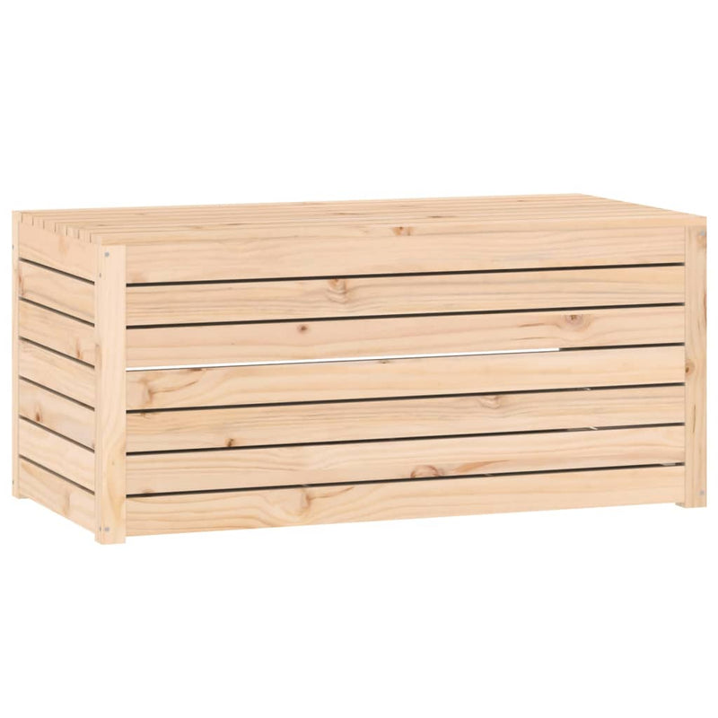 vidaXL tömör fenyőfa kerti láda 101 x 50,5 x 46,5 cm