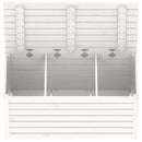 vidaXL fehér tömör fenyőfa kerti láda 101 x 50,5 x 46,5 cm