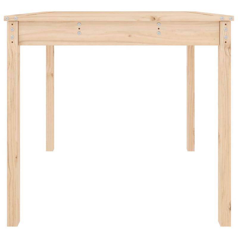 vidaXL tömör fenyőfa kerti asztal 82,5 x 82,5 x 76 cm