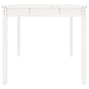 vidaXL fehér tömör fenyőfa kerti asztal 82,5 x 82,5 x 76 cm