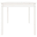 vidaXL fehér tömör fenyőfa kerti asztal 82,5 x 82,5 x 76 cm