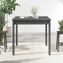 vidaXL szürke tömör fenyőfa kerti asztal 82,5 x 82,5 x 76 cm