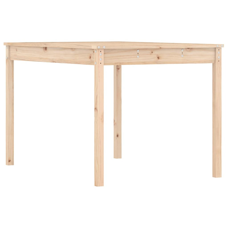 vidaXL tömör fenyőfa kerti asztal 121 x 82,5 x 76 cm