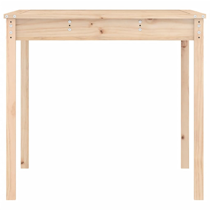 vidaXL tömör fenyőfa kerti asztal 121 x 82,5 x 76 cm