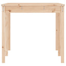 vidaXL tömör fenyőfa kerti asztal 159,5 x 82,5 x 76 cm