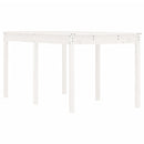 vidaXL fehér tömör fenyőfa kerti asztal 159,5 x 82,5 x 76 cm