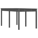 vidaXL szürke tömör fenyőfa kerti asztal 159,5 x 82,5 x 76 cm