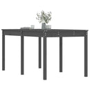 vidaXL szürke tömör fenyőfa kerti asztal 159,5 x 82,5 x 76 cm