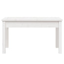 vidaXL fehér tömör fenyőfa kerti pad 80x44x45 cm