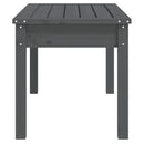 vidaXL szürke tömör fenyőfa kerti pad 80x44x45 cm