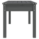 vidaXL szürke tömör fenyőfa kerti pad 109x44x45 cm