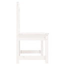 vidaXL fehér tömör fenyőfa kerti pad 109 cm