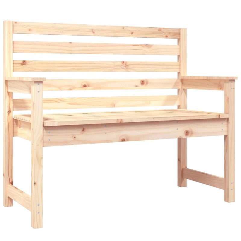 vidaXL tömör fenyőfa kerti pad 109x48x91,5 cm