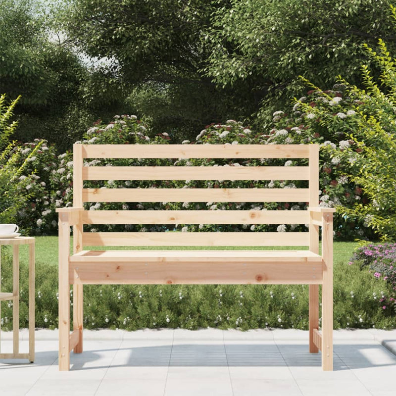 vidaXL tömör fenyőfa kerti pad 109x48x91,5 cm
