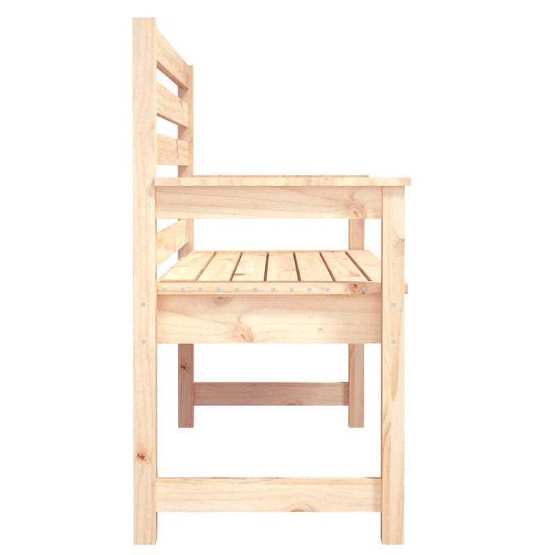 vidaXL tömör fenyőfa kerti pad 109x48x91,5 cm