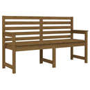 vidaXL mézbarna tömör fenyőfa kerti pad 159,5x48x91,5 cm