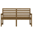 vidaXL mézbarna tömör fenyőfa kerti pad 159,5x48x91,5 cm