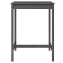 vidaXL szürke tömör fenyőfa kerti asztal 82,5x82,5x110 cm
