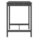 vidaXL szürke tömör fenyőfa kerti asztal 82,5x82,5x110 cm