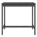 vidaXL szürke tömör fenyőfa kerti asztal 121x82,5x110 cm