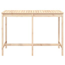 vidaXL tömör fenyőfa kerti asztal 159,5 x 82,5 x 110 cm