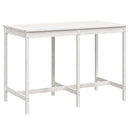 vidaXL fehér tömör fenyőfa kerti asztal 159,5 x 82,5 x 110 cm