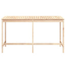 vidaXL tömör fenyőfa kerti asztal 203,5x90x110 cm
