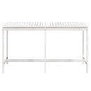 vidaXL fehér tömör fenyőfa kerti asztal 203,5x90x110 cm