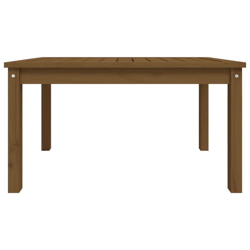 vidaXL mézbarna tömör fenyőfa kerti asztal 82,5x50,5x45 cm