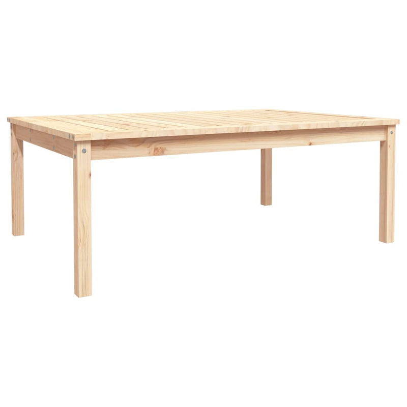 vidaXL tömör fenyőfa kerti asztal 121x82,5x45 cm