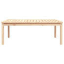 vidaXL tömör fenyőfa kerti asztal 121x82,5x45 cm