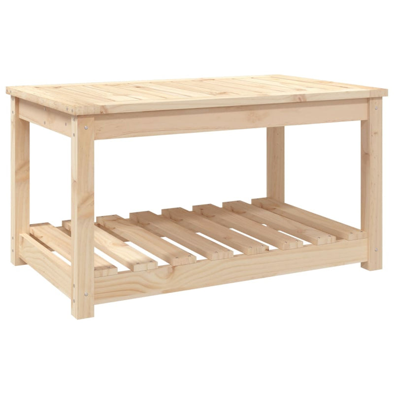 vidaXL tömör fenyőfa kerti asztal 82,5 x 50,5 x 45 cm
