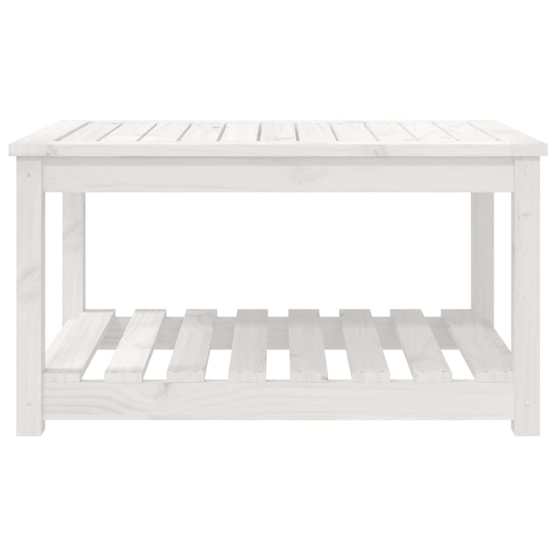 vidaXL fehér tömör fenyőfa kerti asztal 82,5x50,5x45 cm