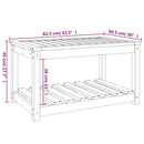 vidaXL tömör duglászfenyő kerti asztal 82,5 x 50,5 x 45 cm
