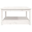 vidaXL fehér tömör fenyőfa kerti asztal 82,5x82,5x45 cm